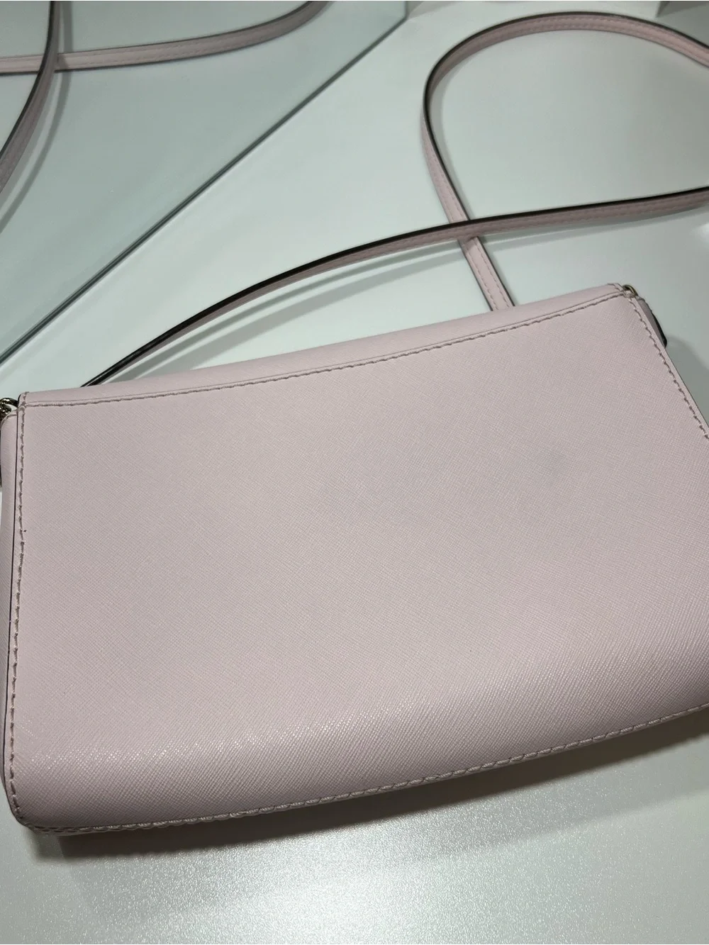 Kate Spade Charlotte Street Alek Flap Crossbody Blush Pink Leather